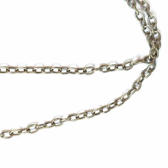 Unisex Pewter Hawk Pendant Chain Link Necklace - Picture 7 of 10